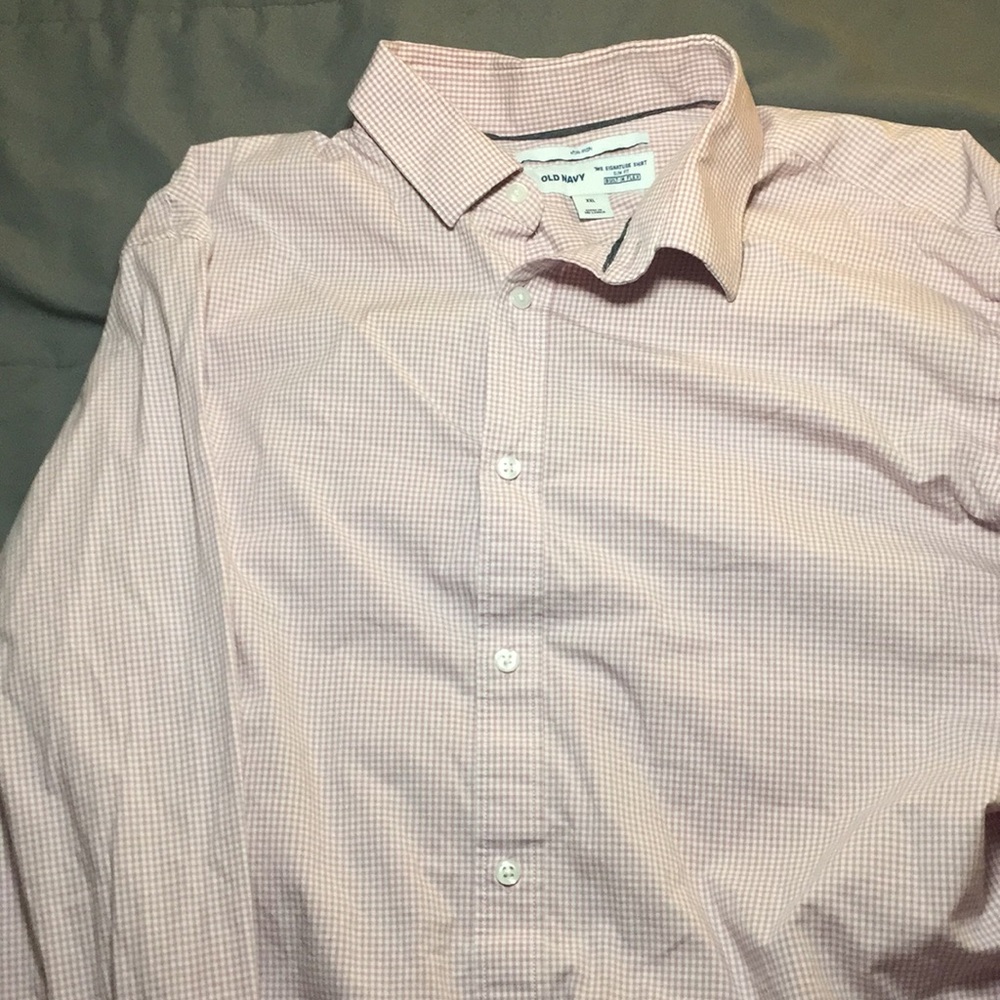 Men’s XXL Old Navy Pale Pink Signature Shirt